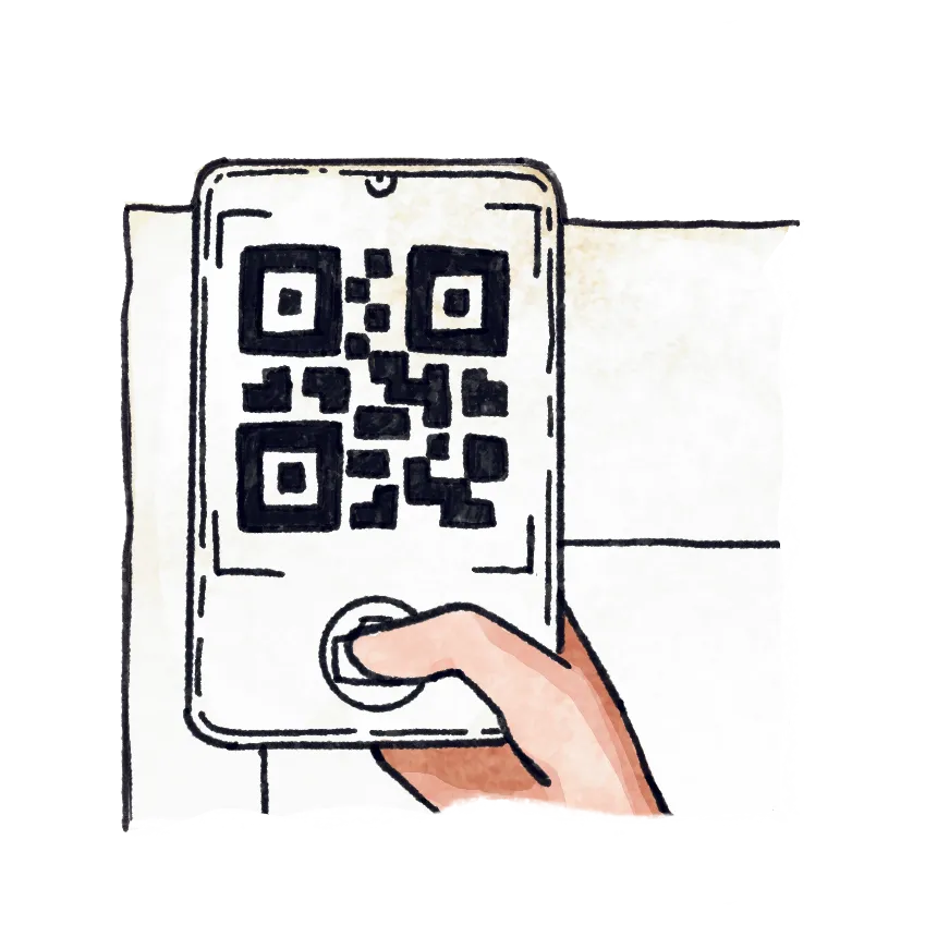 QR-Code auf der Lernlandkarte scannen